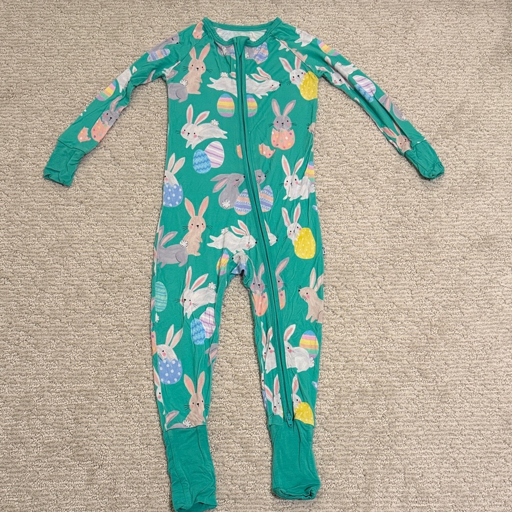 Little Sleepies Green Hoppy Days Zippy
